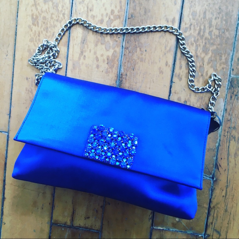 Royal blue Kate Spade formal purse